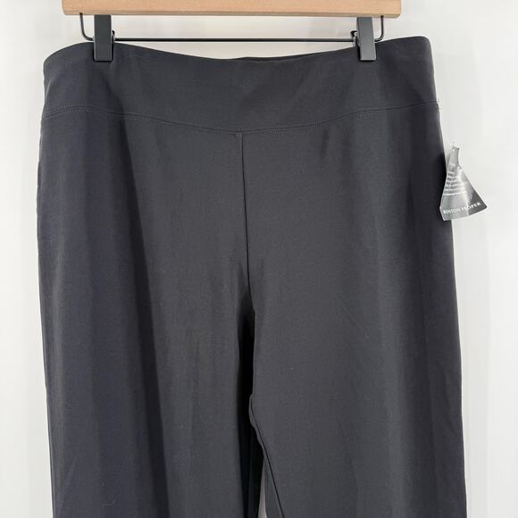 Boston Proper Travel Pants Womens Large Short NEW Black Pull On Stretch NWOT - Picture 5 of 11